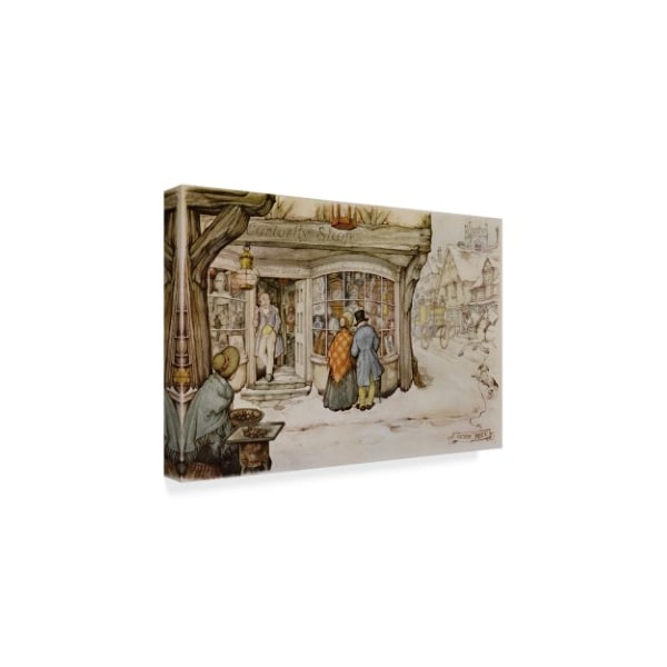 Anton Pieck 'Shopping Couple' Canvas Art,22x32